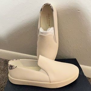 Cole Hann white leather shoes